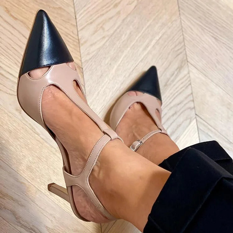 CAMILLA | BICOLOR HEEL WITH STRAP