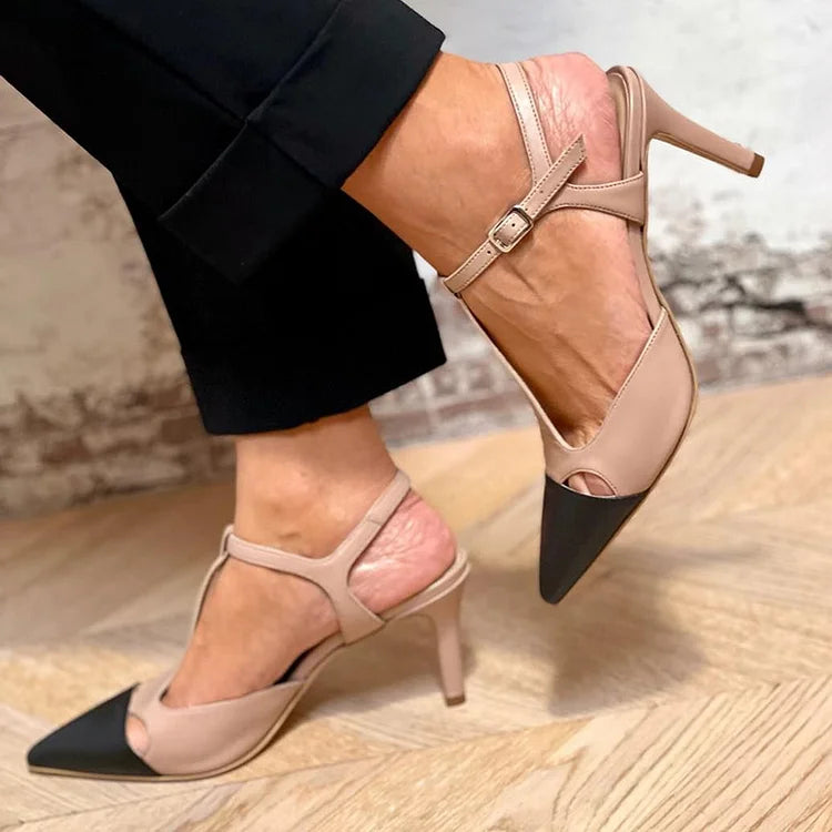 CAMILLA | BICOLOR HEEL WITH STRAP