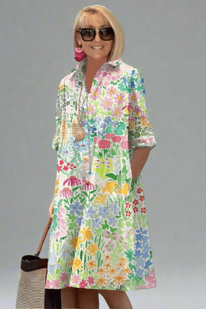 ORINETHIA – LUXURY FLORAL SUMMER DRESS