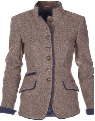 Lenoir™ | Elegant High-Collar Cardigan