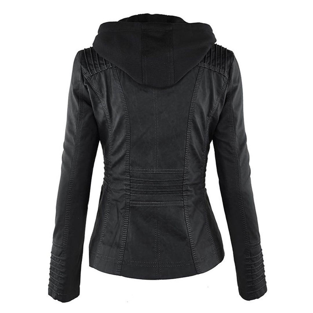 Sable™ Hooded Leather Jacket