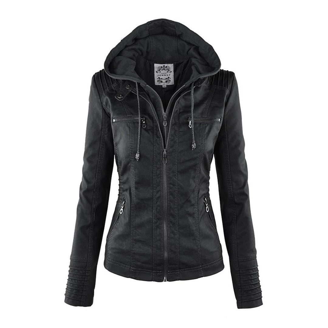 Sable™ Hooded Leather Jacket