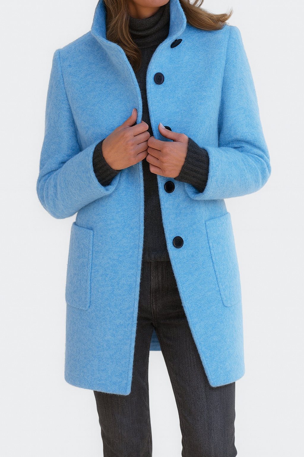 Ava™ | Timeless Wool-Blend Winter Coat