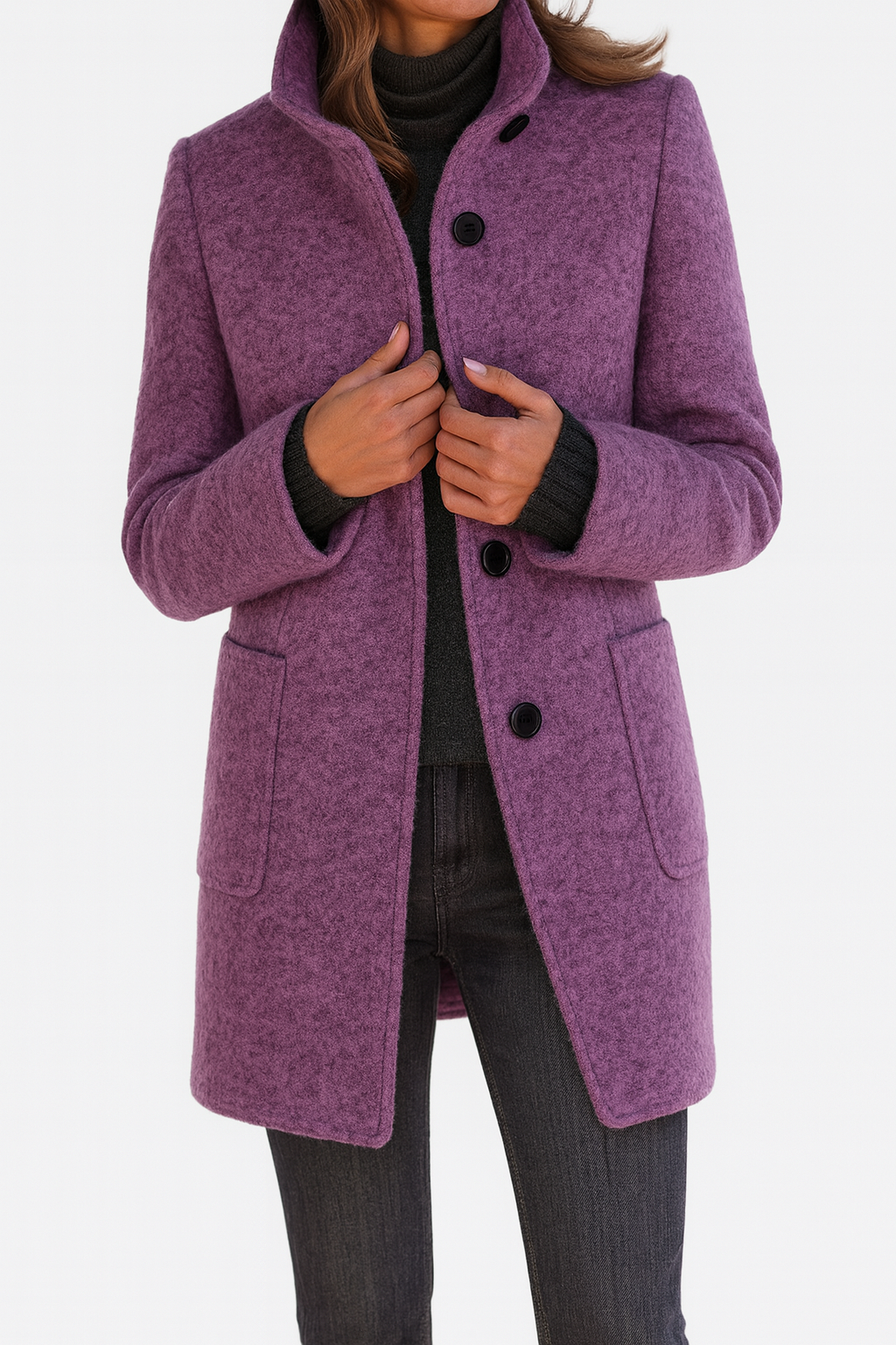Ava™ | Timeless Wool-Blend Winter Coat