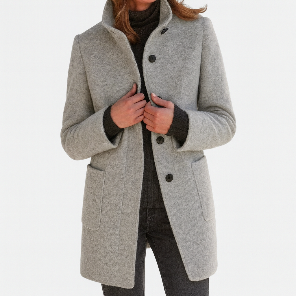 Ava™ | Timeless Wool-Blend Winter Coat