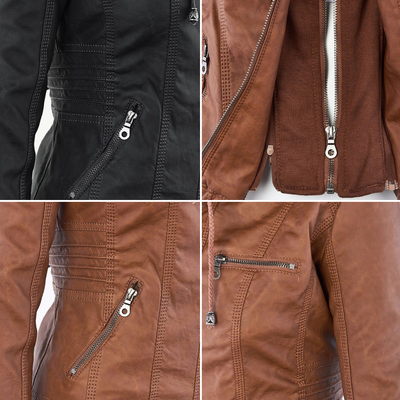 Sable™ Hooded Leather Jacket