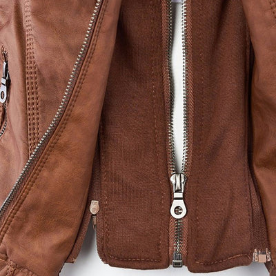 Sable™ Hooded Leather Jacket