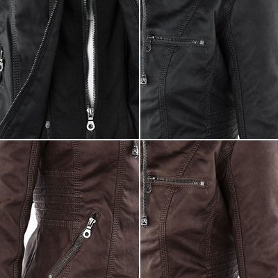 Sable™ Hooded Leather Jacket