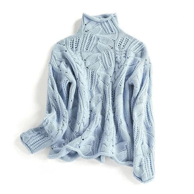 Kensia – Cashmere Sweater with Cable Pattern