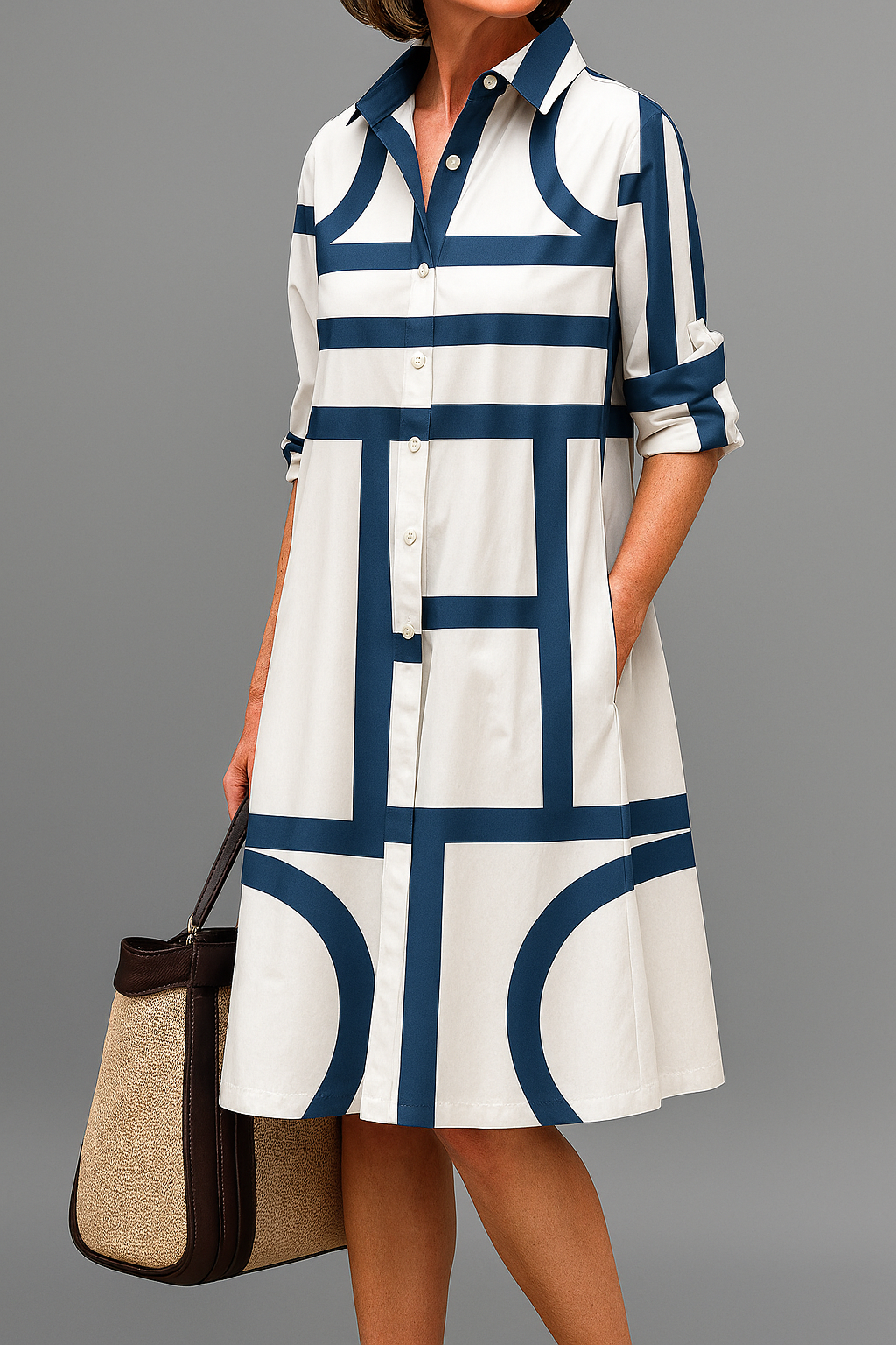 ISELYNDRA – ELEGANT MIDI DRESS FOR AN EFFORTLESS STYLE