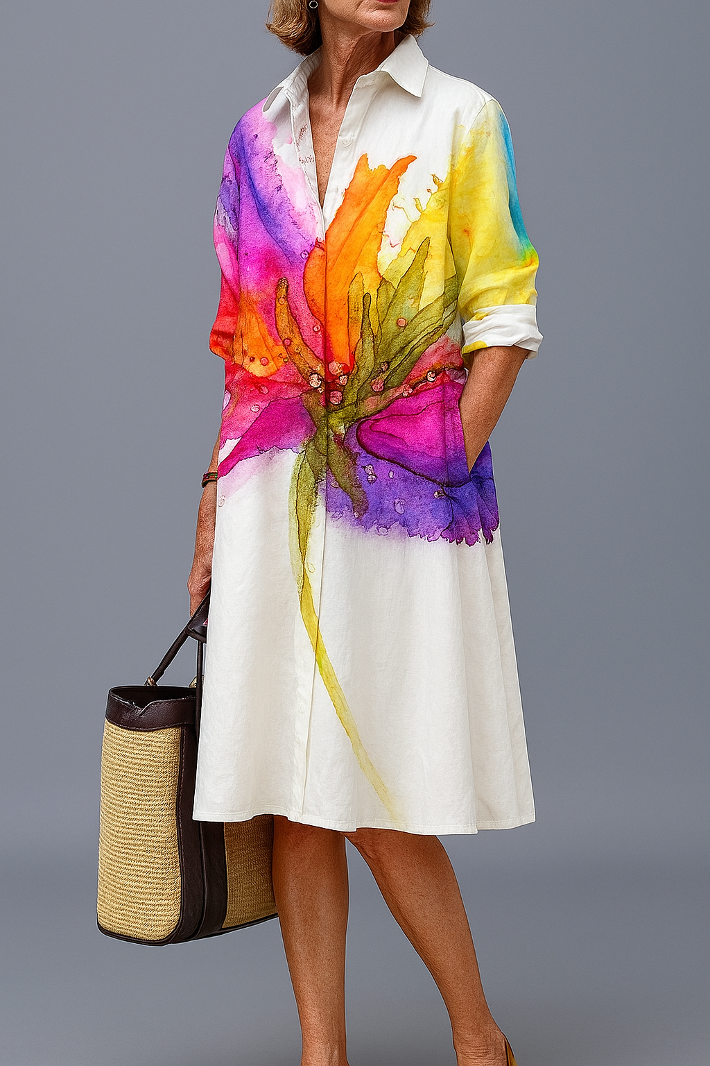 YSVALARAE – LUXE MIDI DRESS FOR EFFORTLESS SUMMER COMFORT