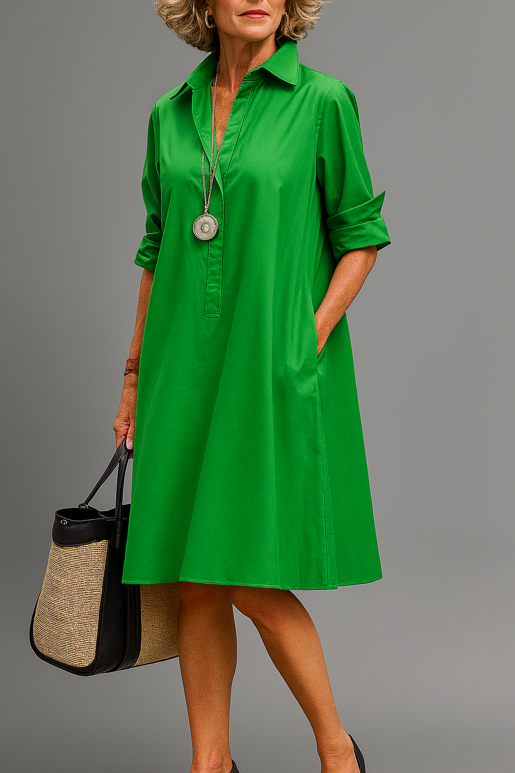 THALIORA – ELEGANT MIDI DRESS WITH TIMELESS CHARM