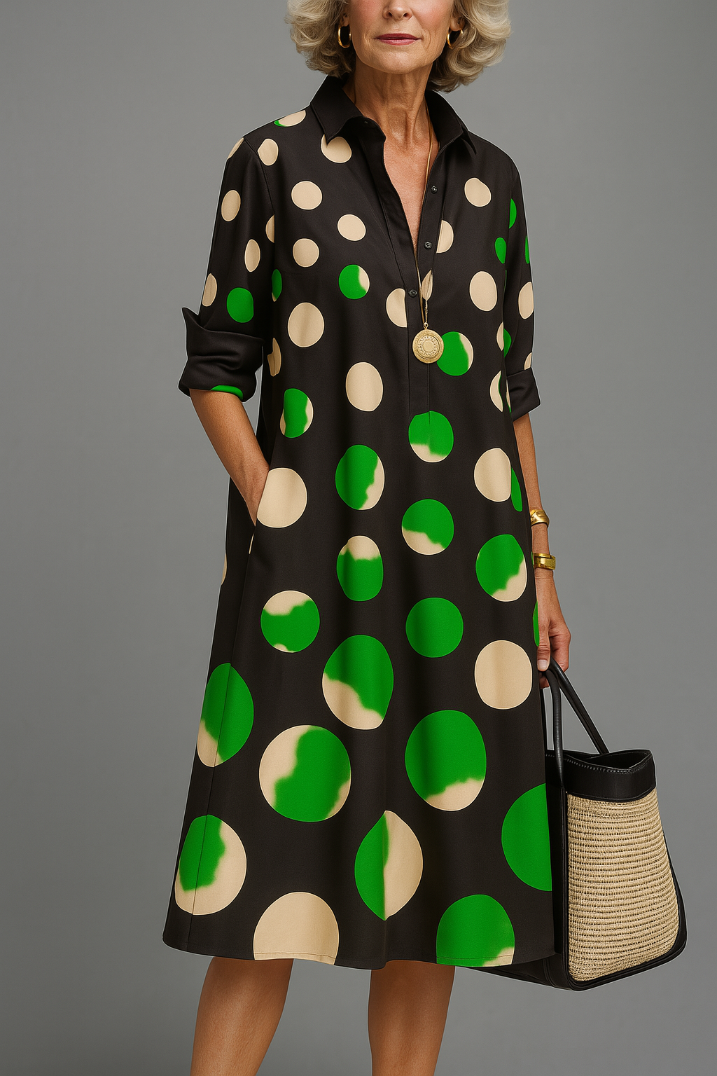 CYRENTHIA – LUXE MIDI DRESS FOR EFFORTLESS ELEGANCE